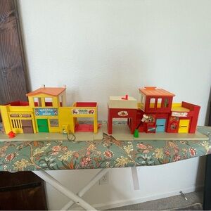Fisher-Price Little People Fold-Out Town Playset - Red & Yellow